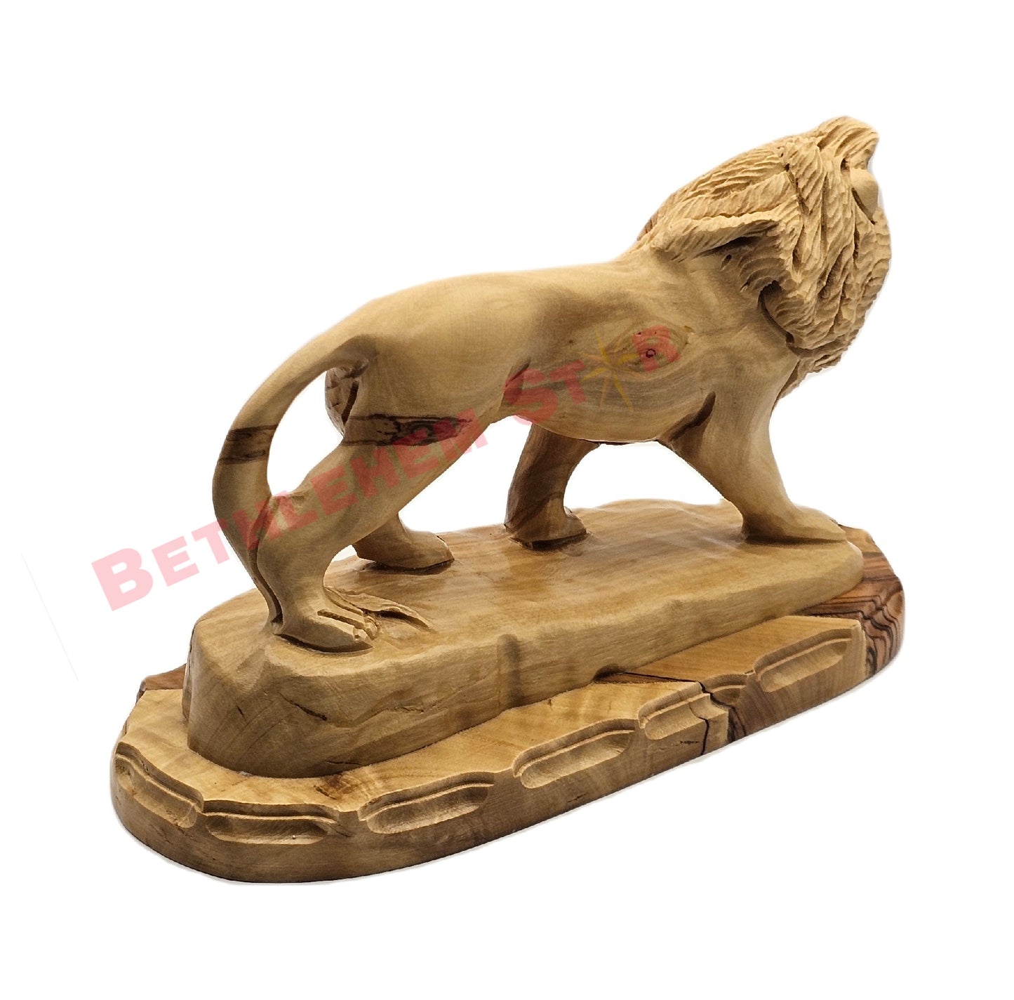 Olive wood Lion of Judah hand carved in the holy lands