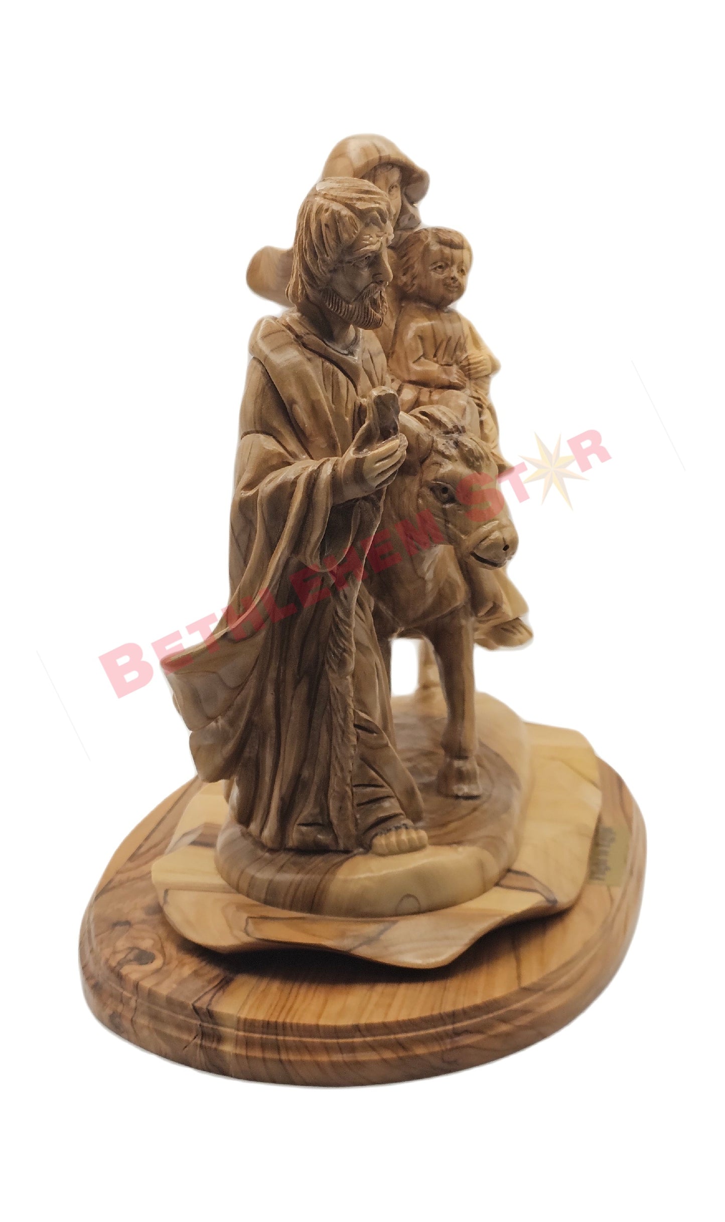 Flight to Egypt olive wood carving