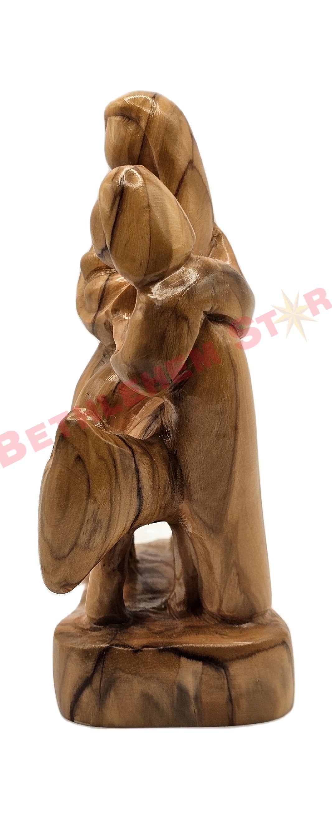 Olive wood Faceless Flight To Egypt Small