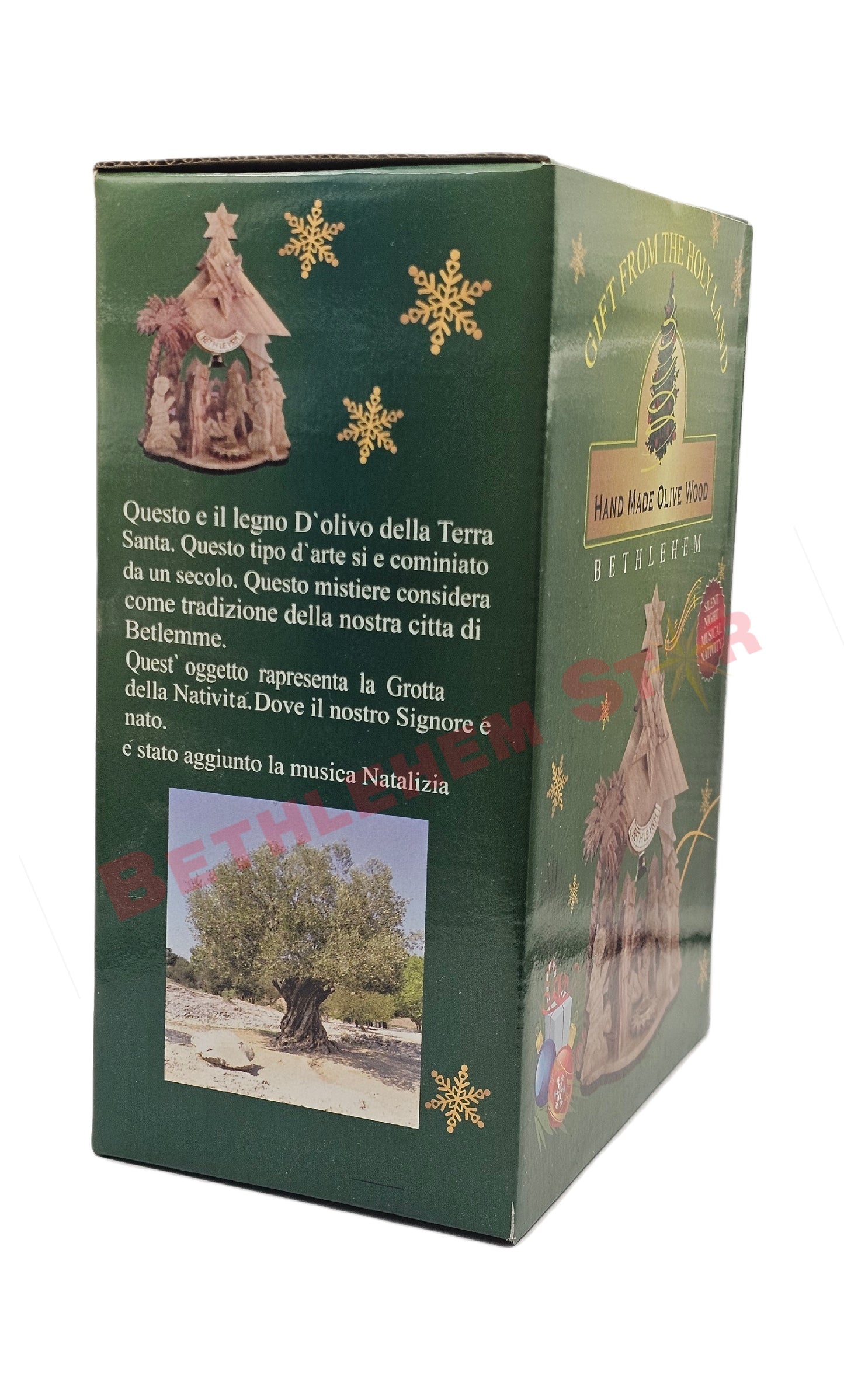 Olive wood Nativity Tree