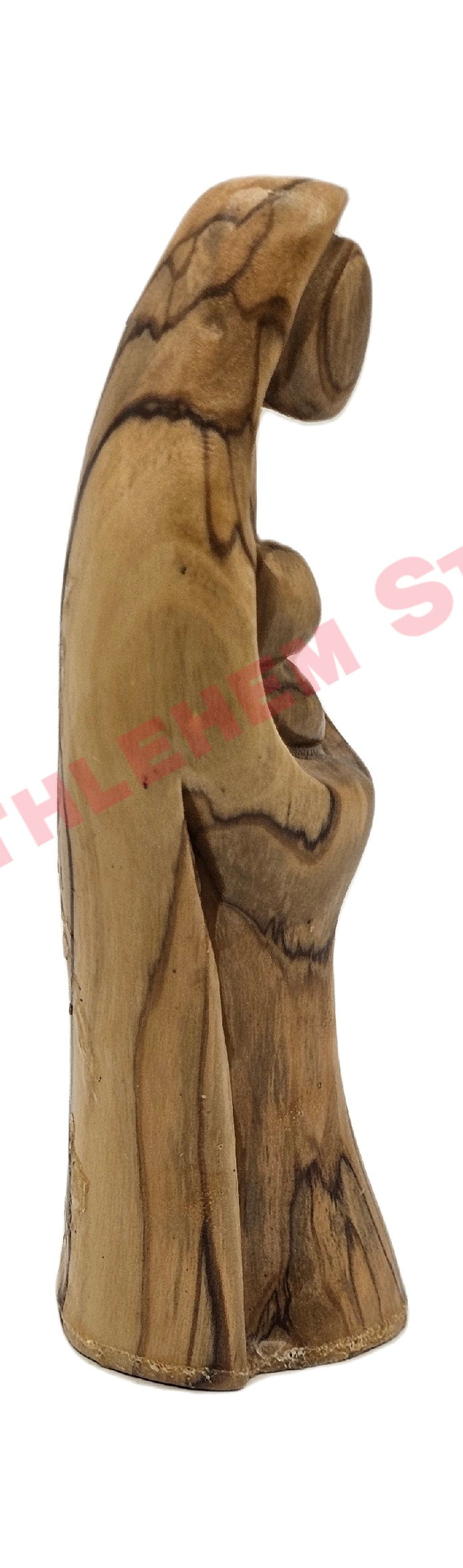 Faceless Madonna and Child - Mary with Baby Jesus Olive Wood Statue Small