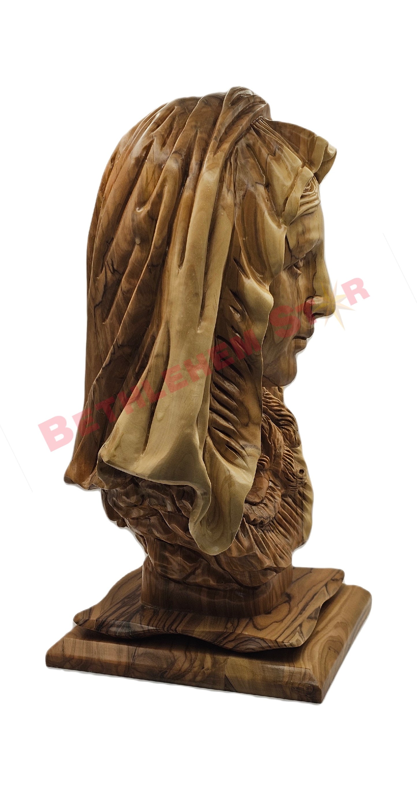 The Blessed Virgin Mary Bust Hand Carved