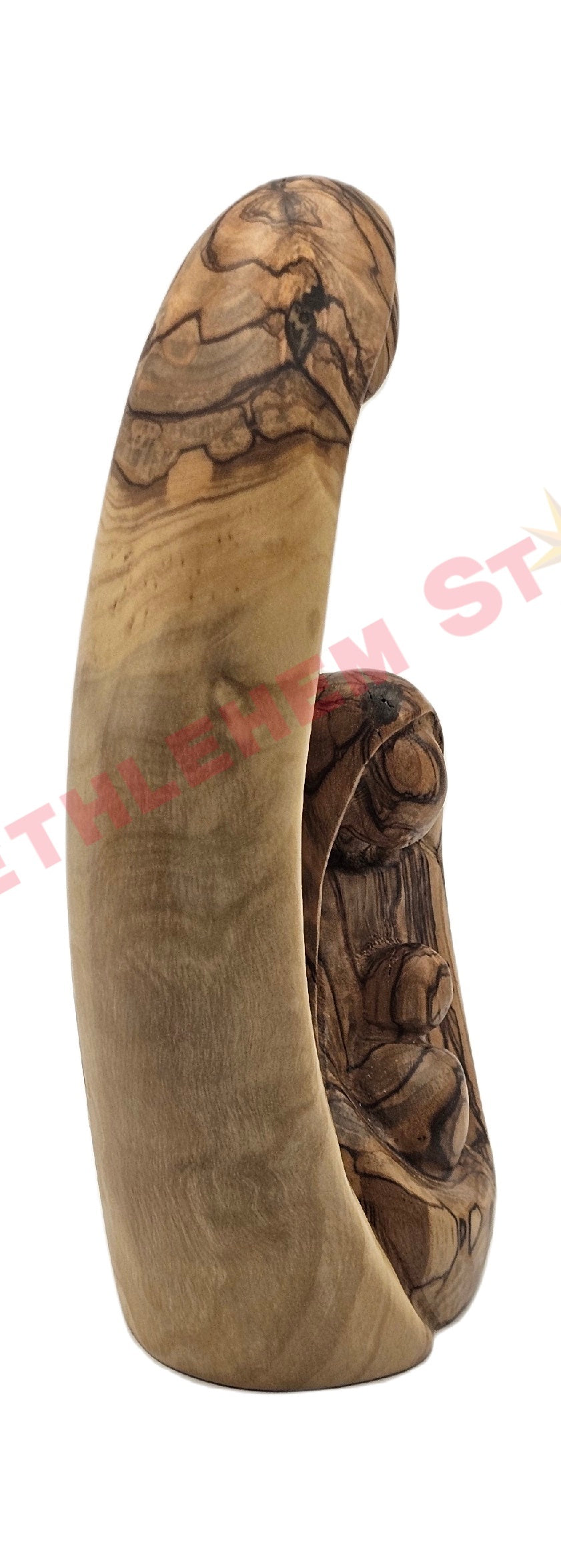 Faceless Holy Family olive wood Medium