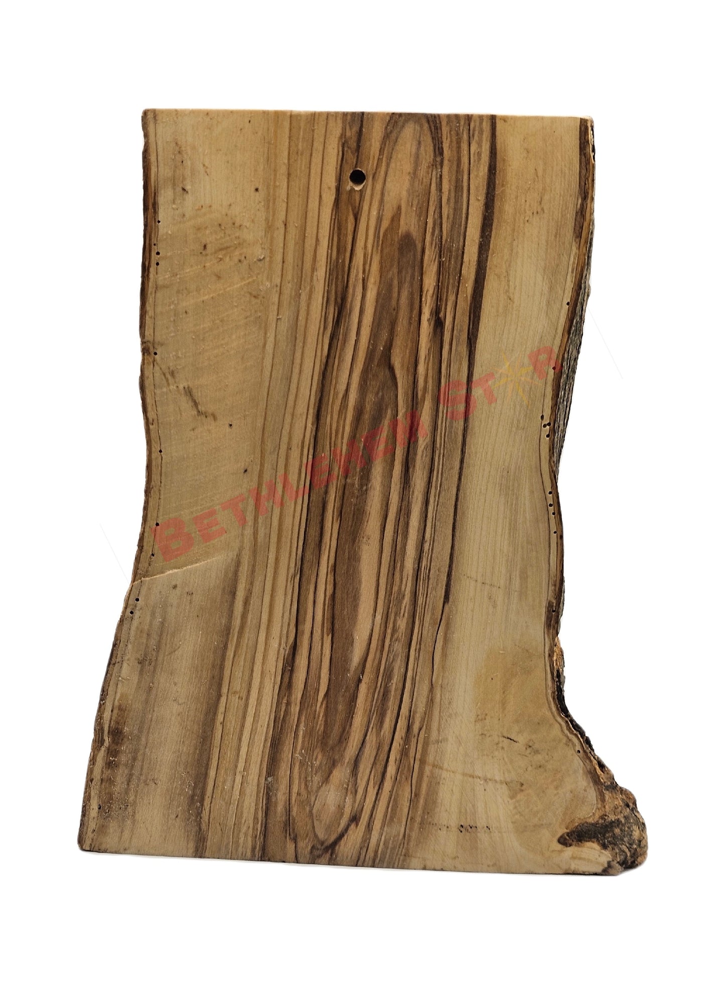 Jesus Head Hand Carved On A Natural Olive Wood Piece - Wall - Tabletop Sculpture