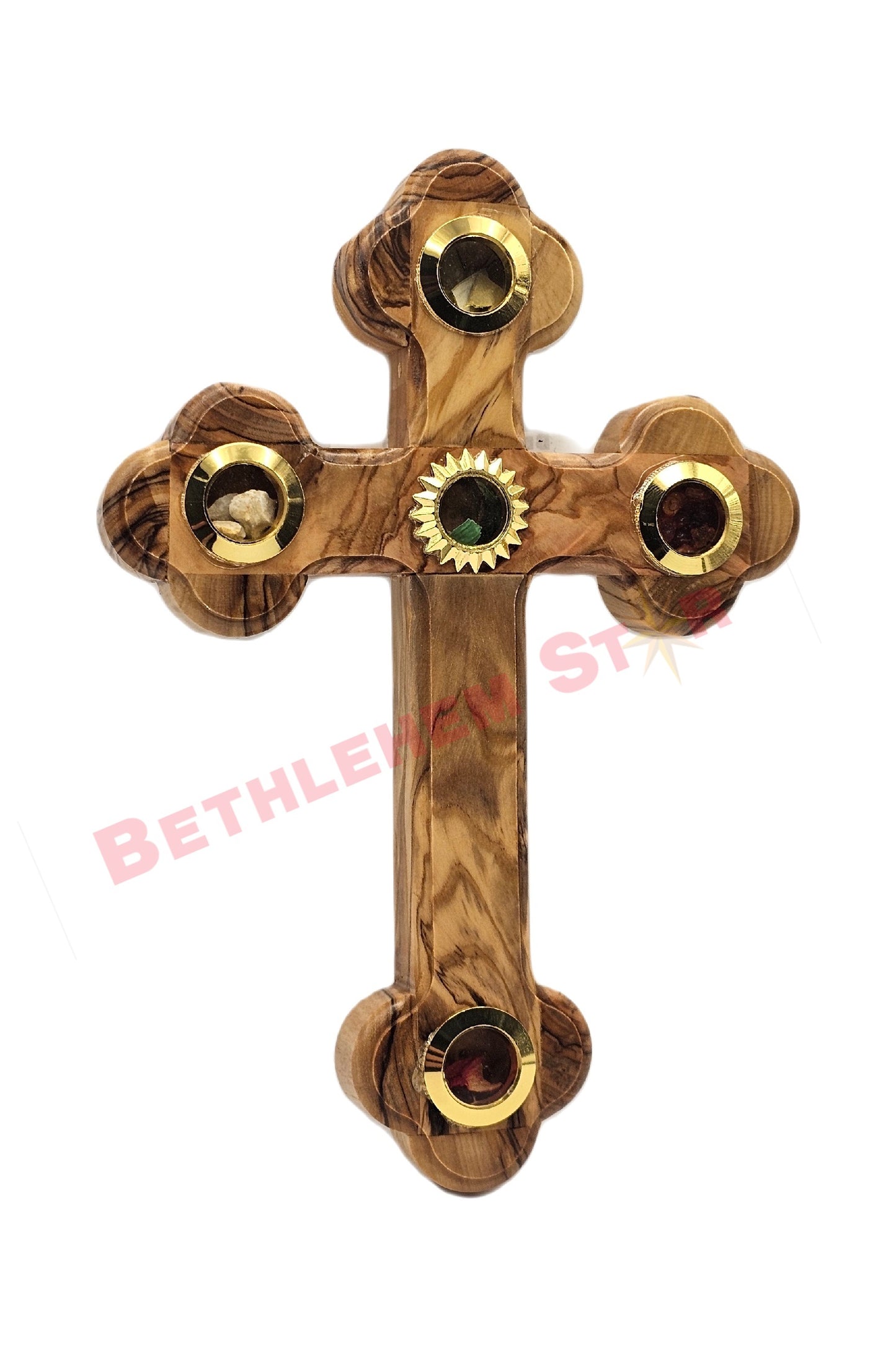 Olive wood Cross R 16cm Plain
