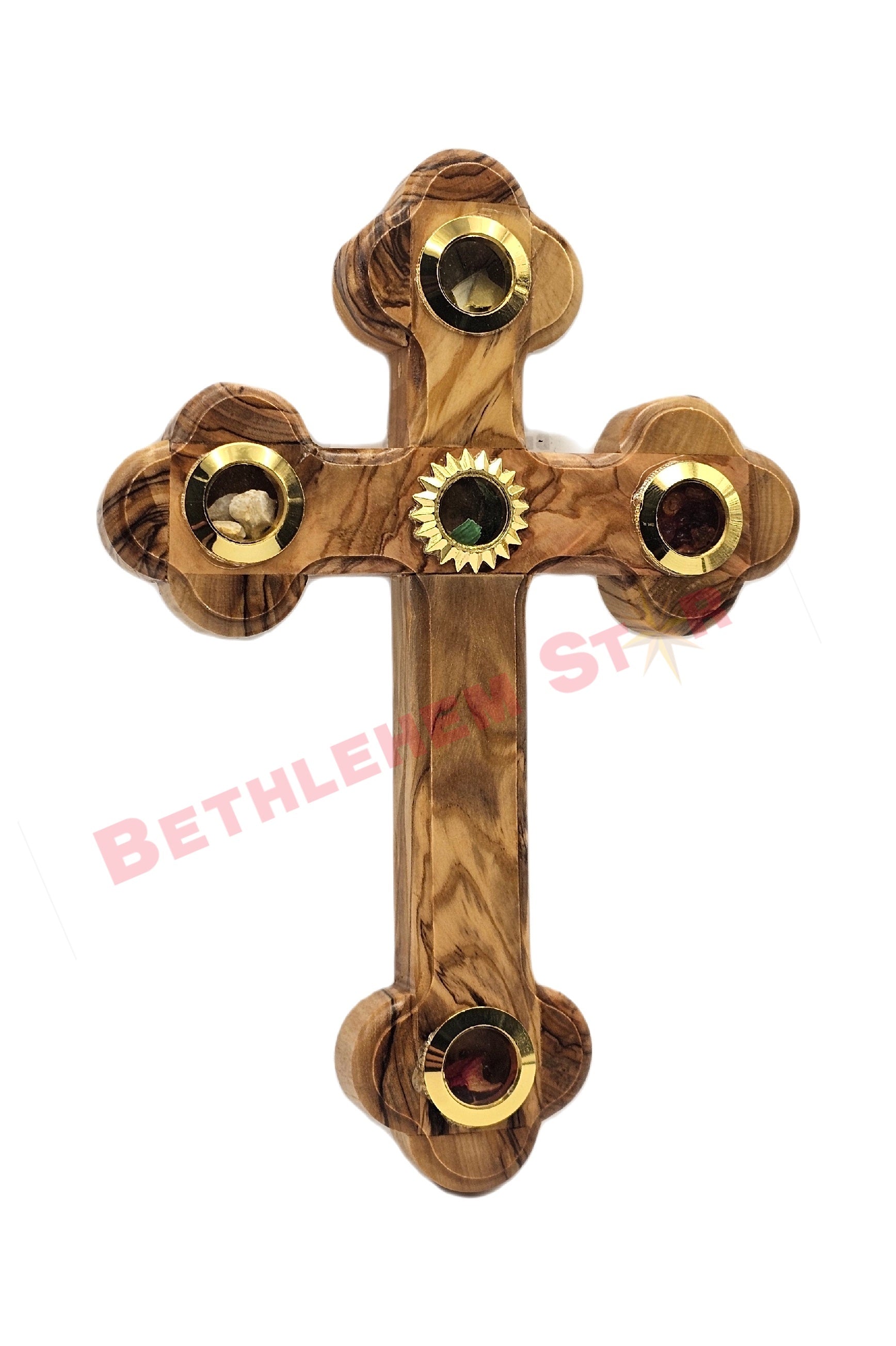 Olive wood Cross R 16cm Plain