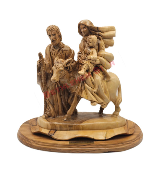 Flight to Egypt olive wood carving