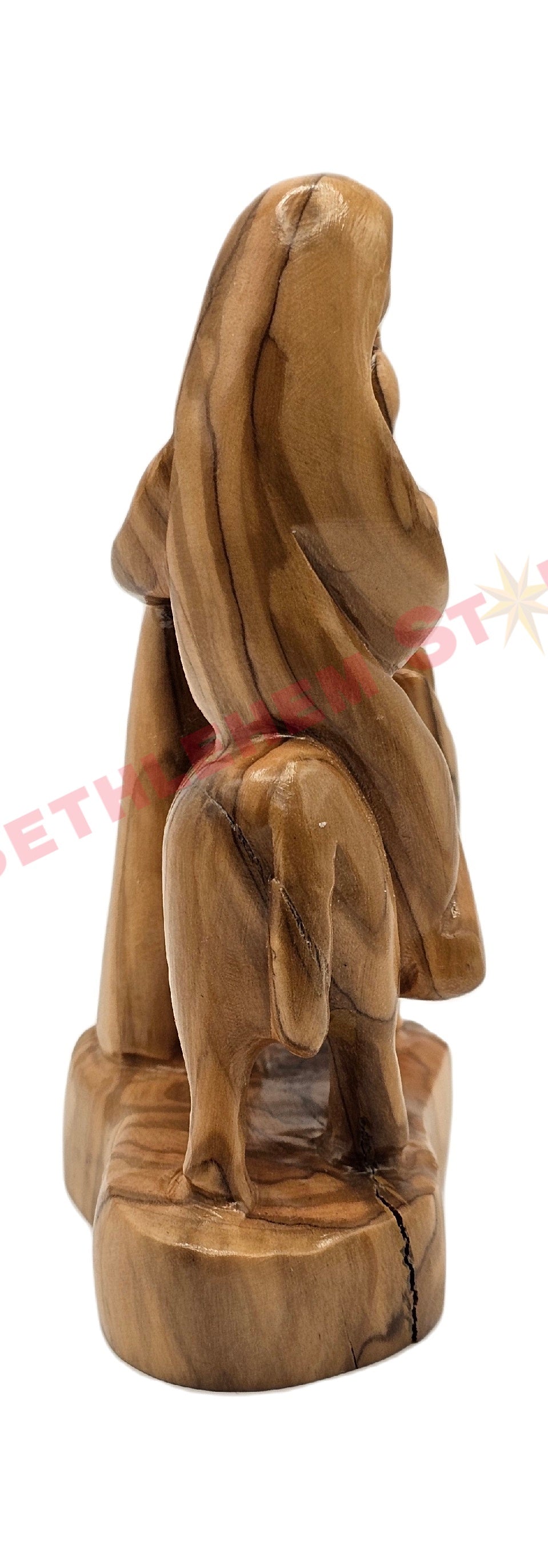Olive wood Faceless Flight To Egypt Small