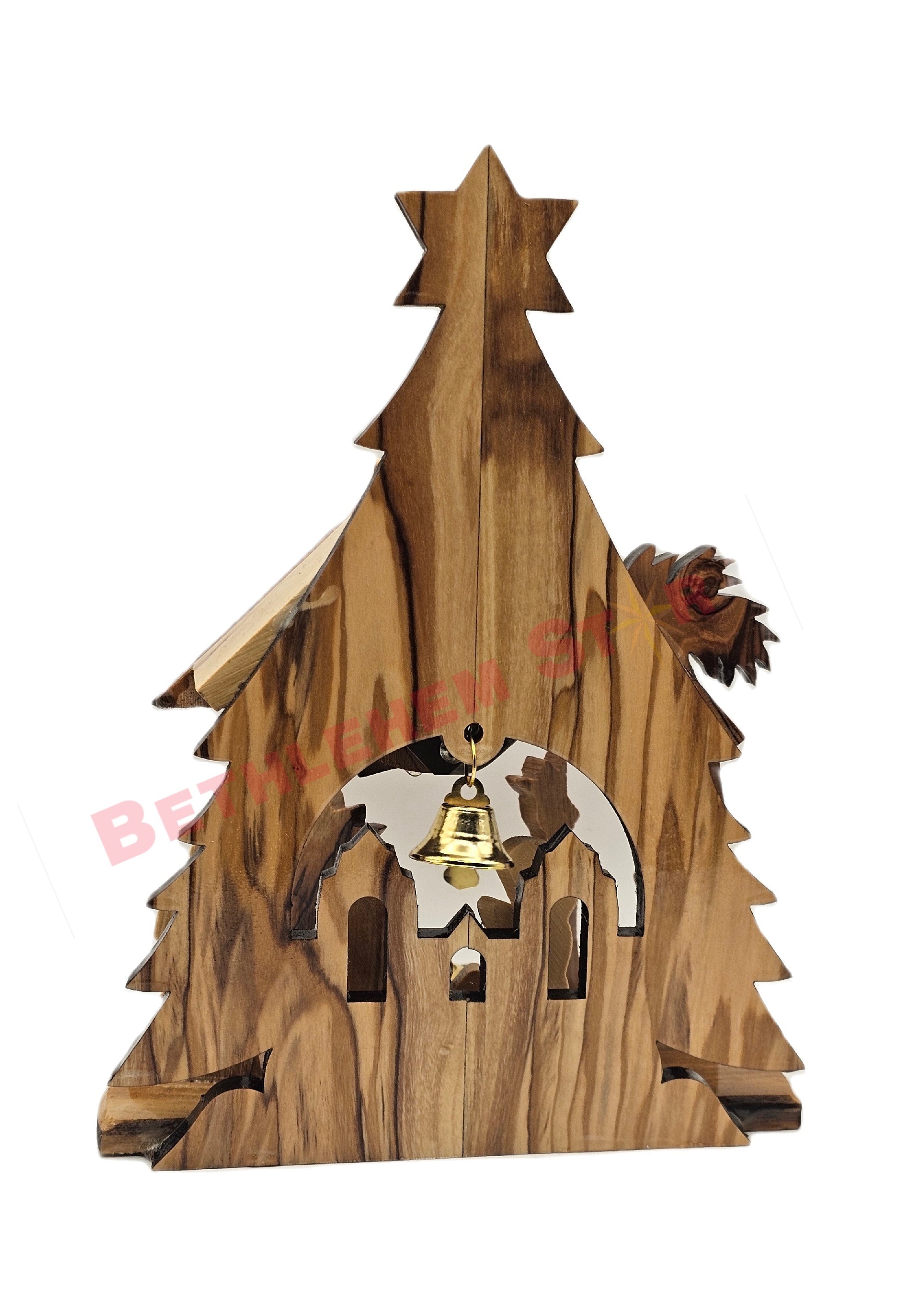 Olive wood Nativity Tree