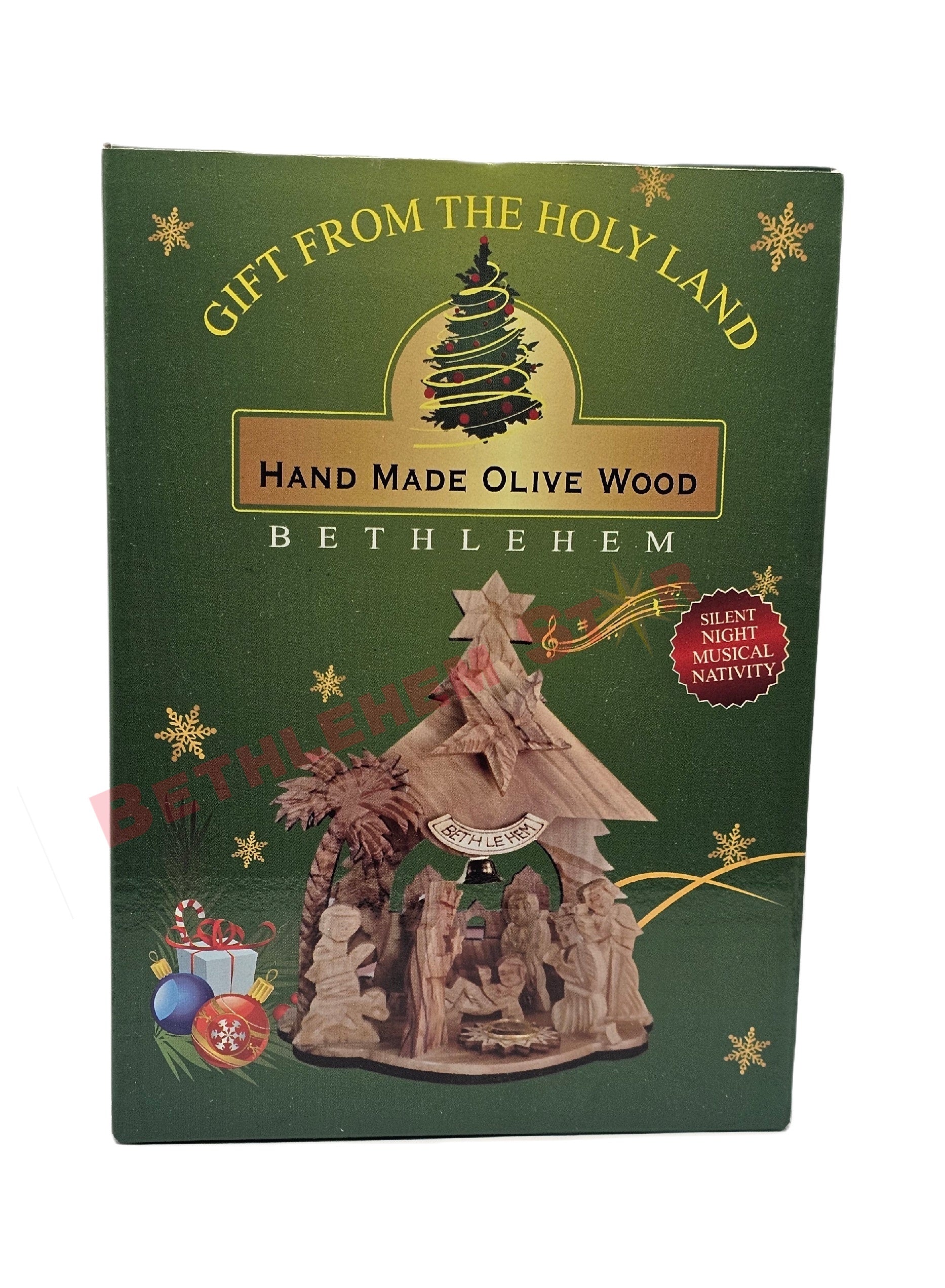 Olive wood Nativity Tree