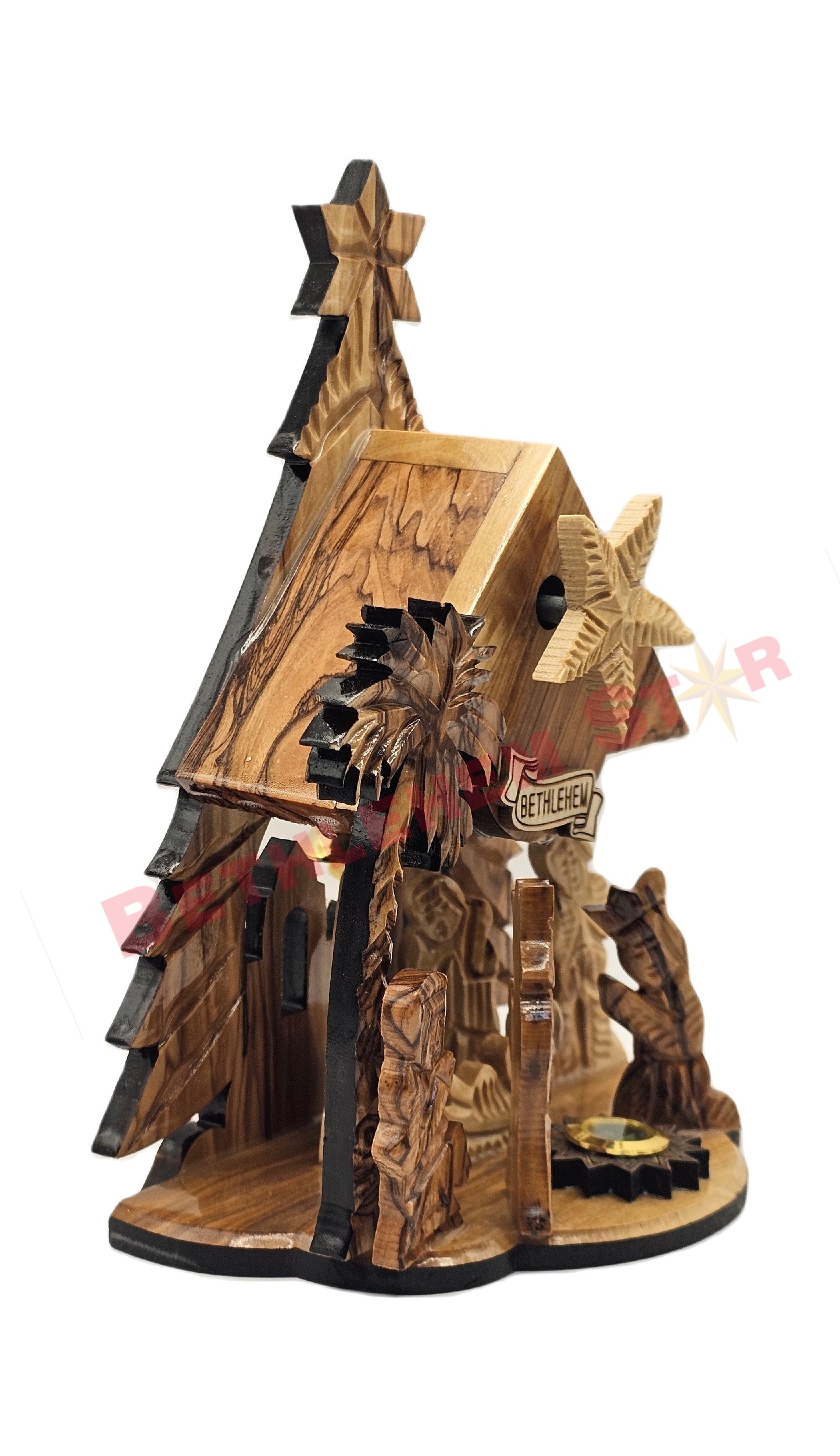 hand-carved olive wood nativity