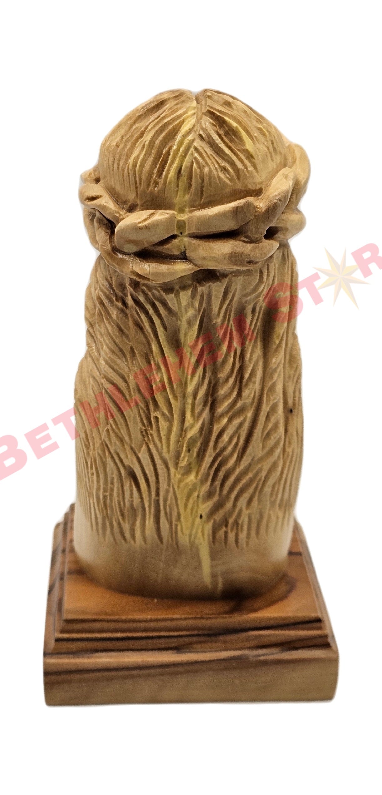 Head of Jesus olive wood Small