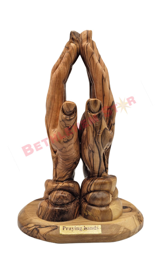 Olive wood Praying Hand large Pro