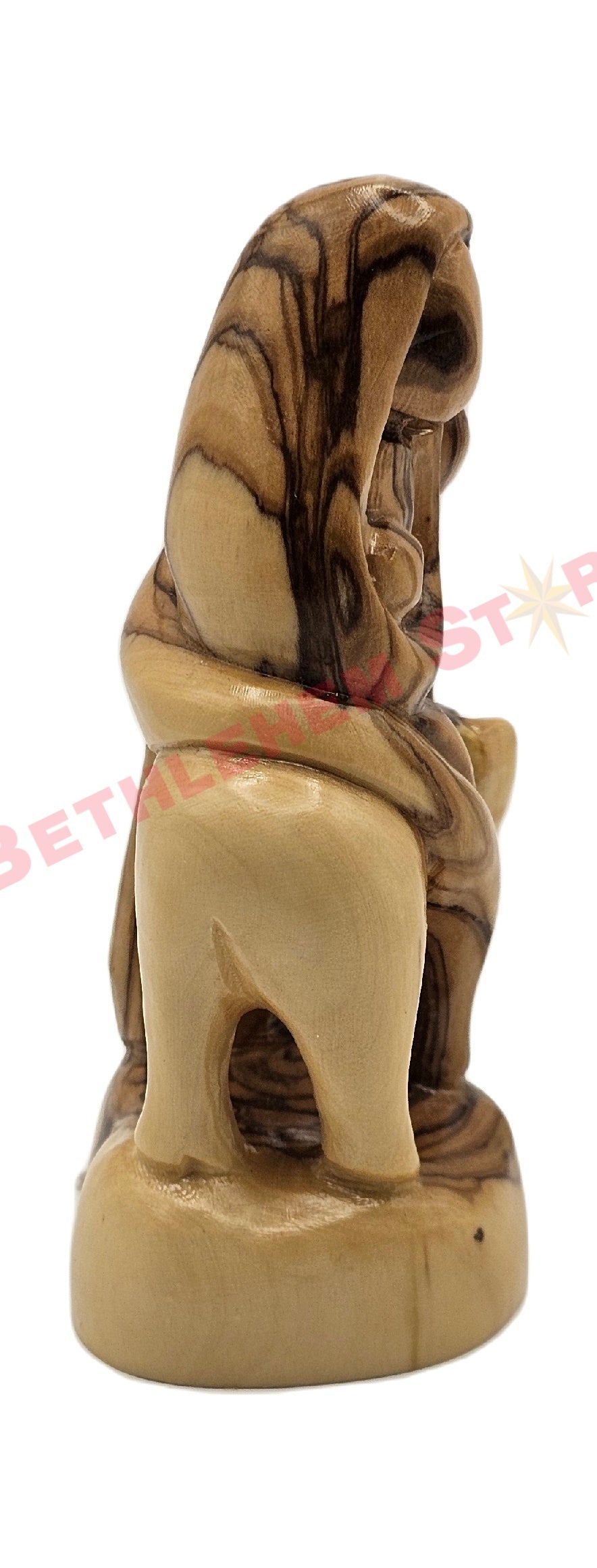 Olive wood Faceless Flight To Egypt X-Small