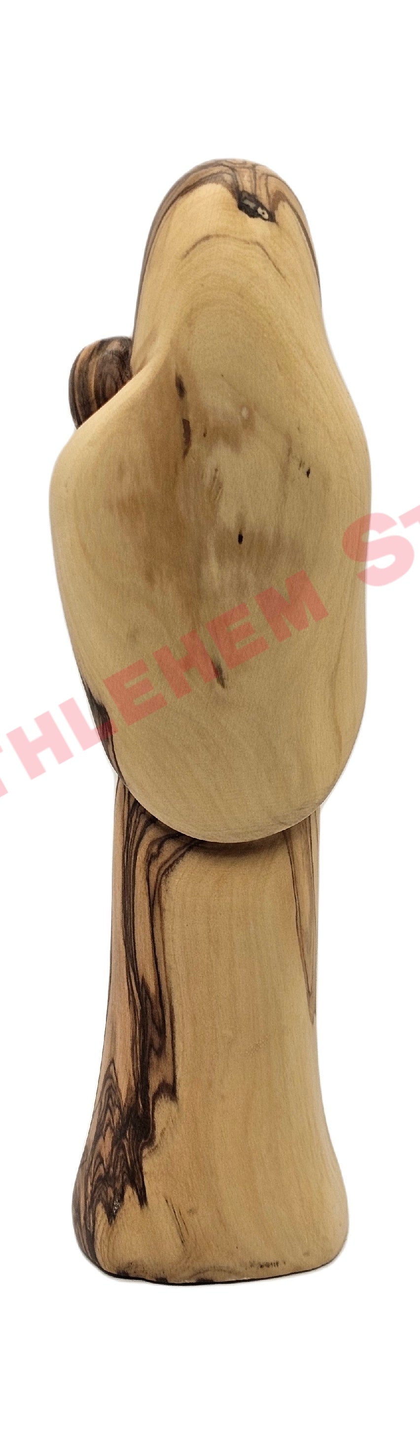 Faceless Madonna and Child - Mary with Baby Jesus Olive Wood Statue Medium