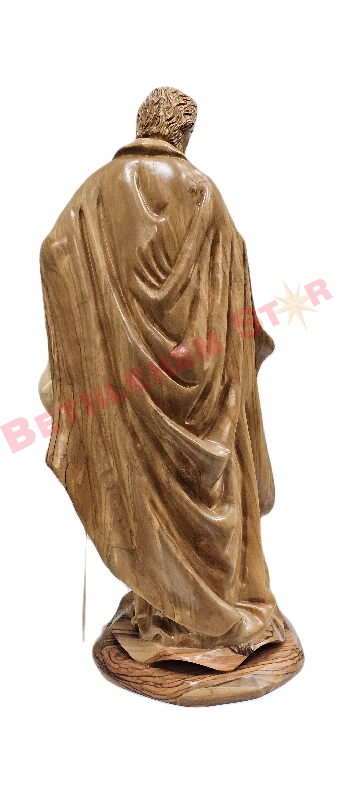 The Holy Family Olive Wood Hand carved in 3 professionally separate figures