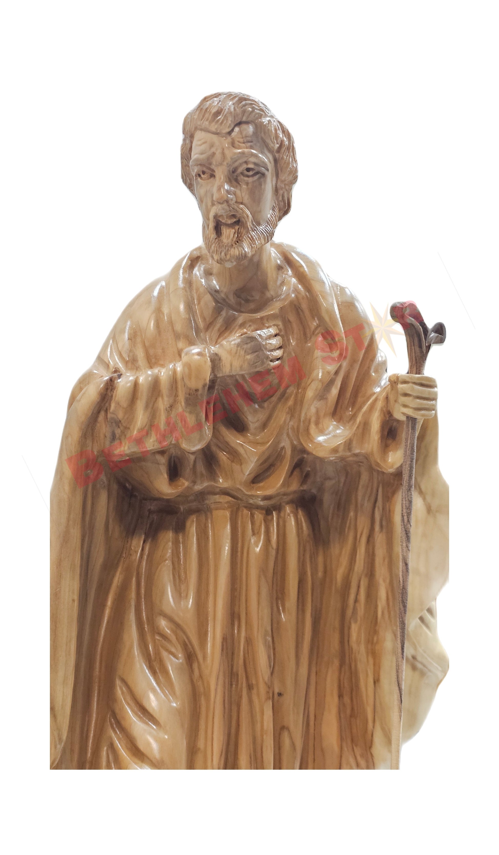 The Holy Family Olive Wood Hand carved in 3 professionally separate figures
