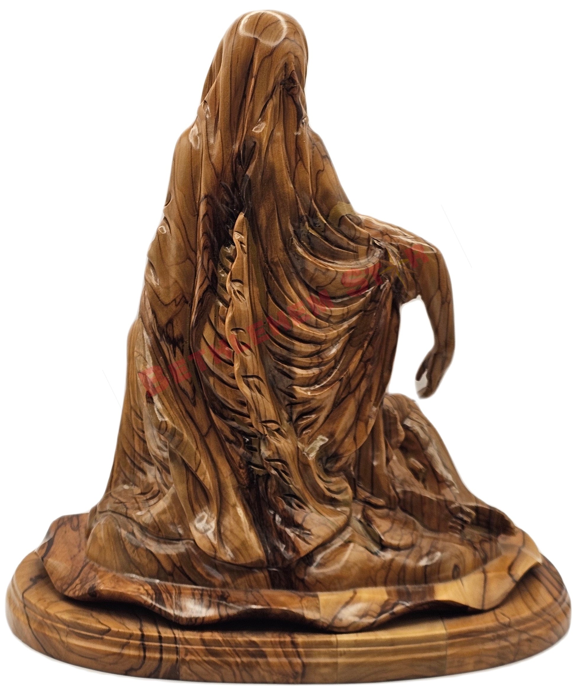 Pieta hand carved from Olive wood