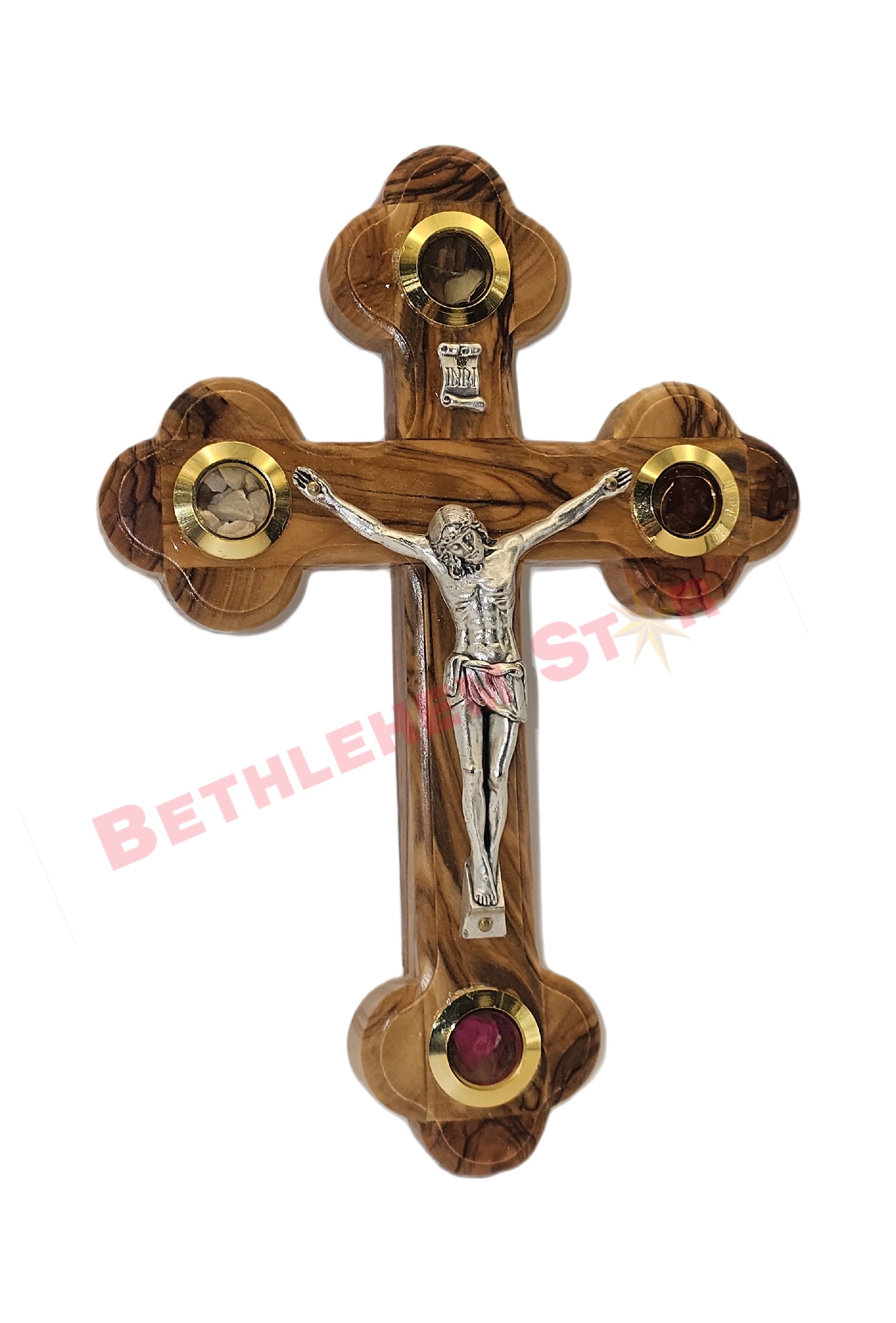 Olive wood Cross R 12cm