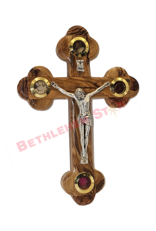 Olive wood Cross R 12cm