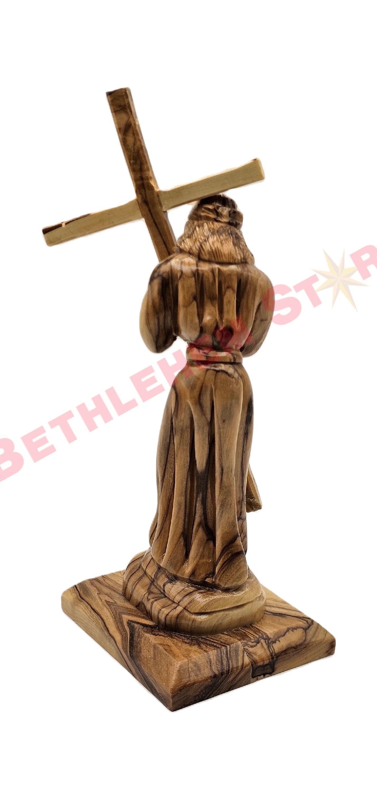 Jesus Christ Carrying The Cross Olive wood Small