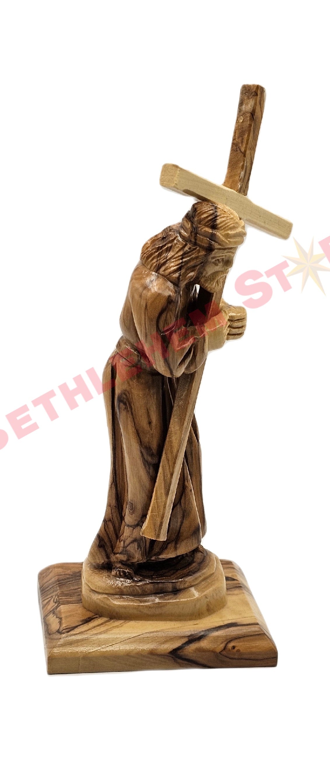Jesus Christ Carrying The Cross Olive wood Small