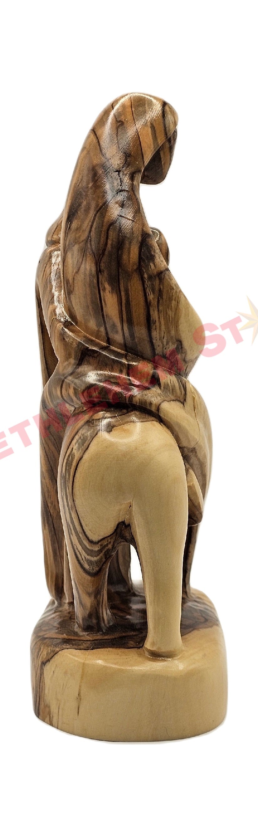 Olive wood Faceless Flight To Egypt Medium