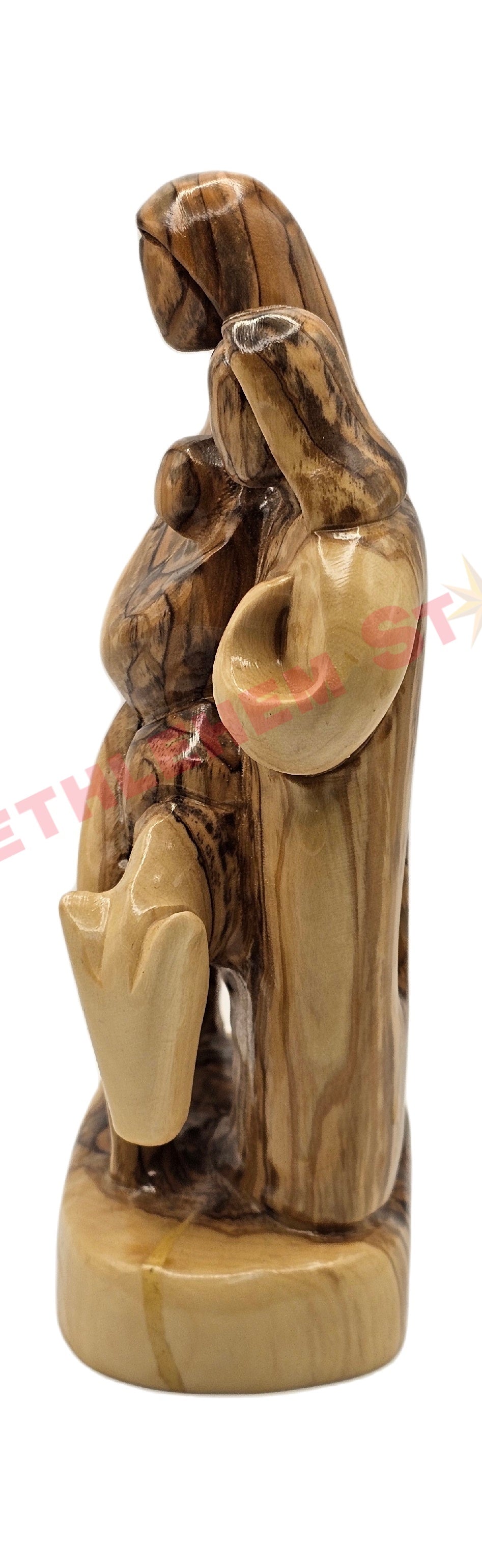 Olive wood Faceless Flight To Egypt Medium
