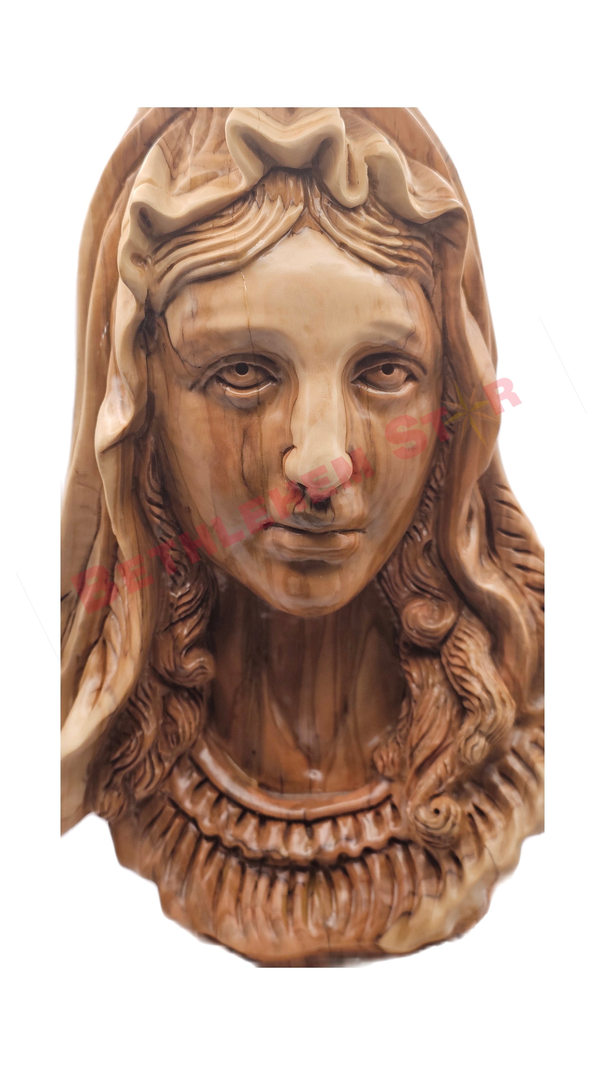 The Blessed Virgin Mary Bust Hand Carved