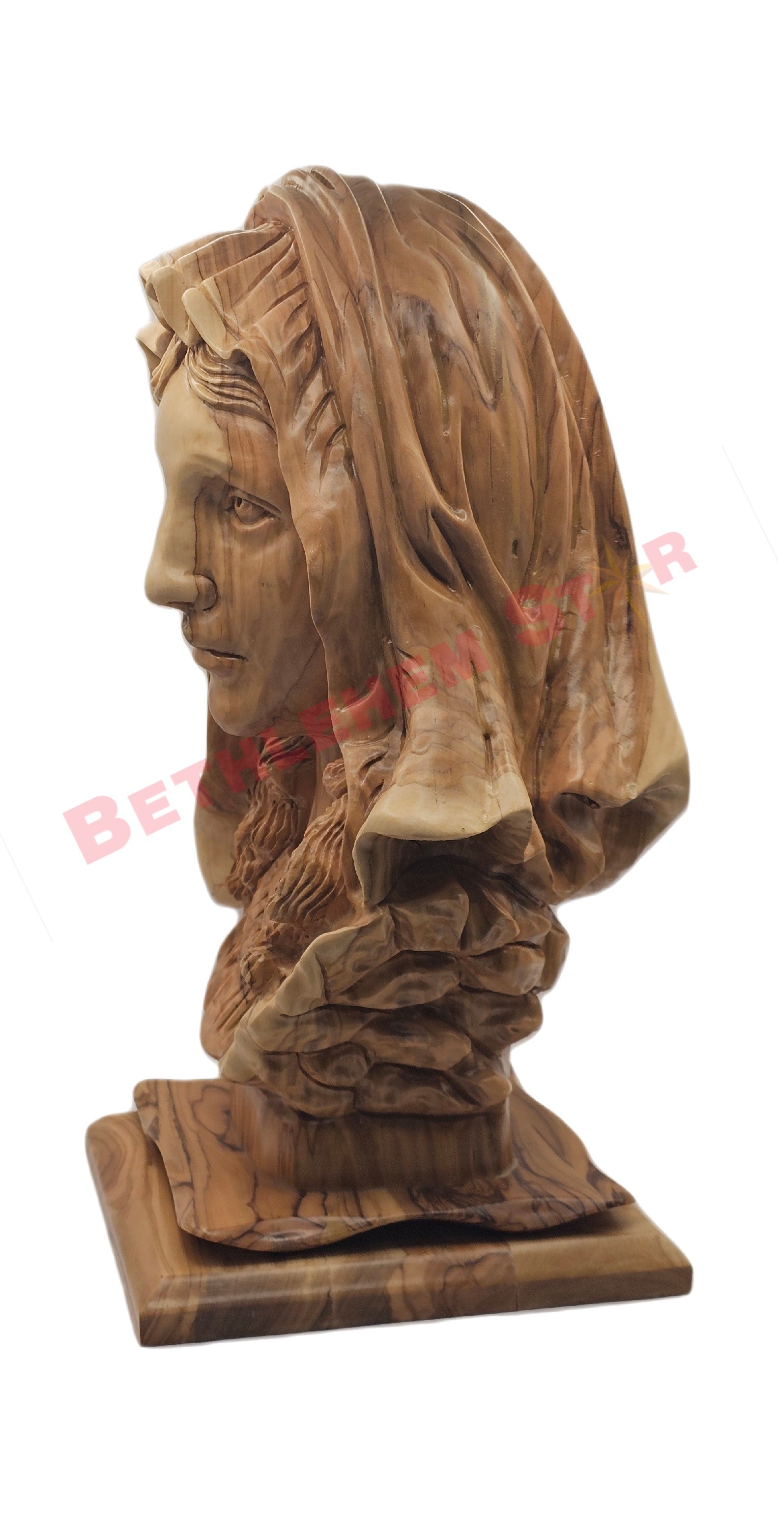 The Blessed Virgin Mary Bust Hand Carved