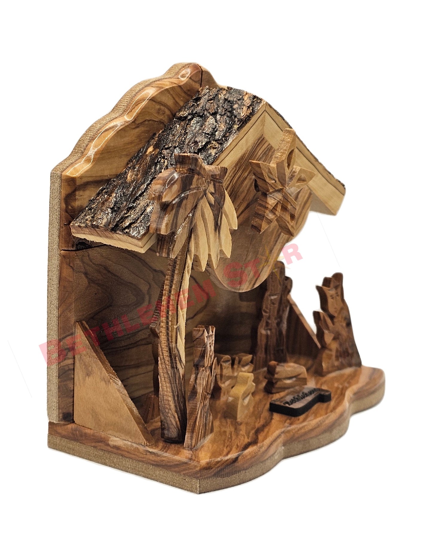 olive wood nativity scene