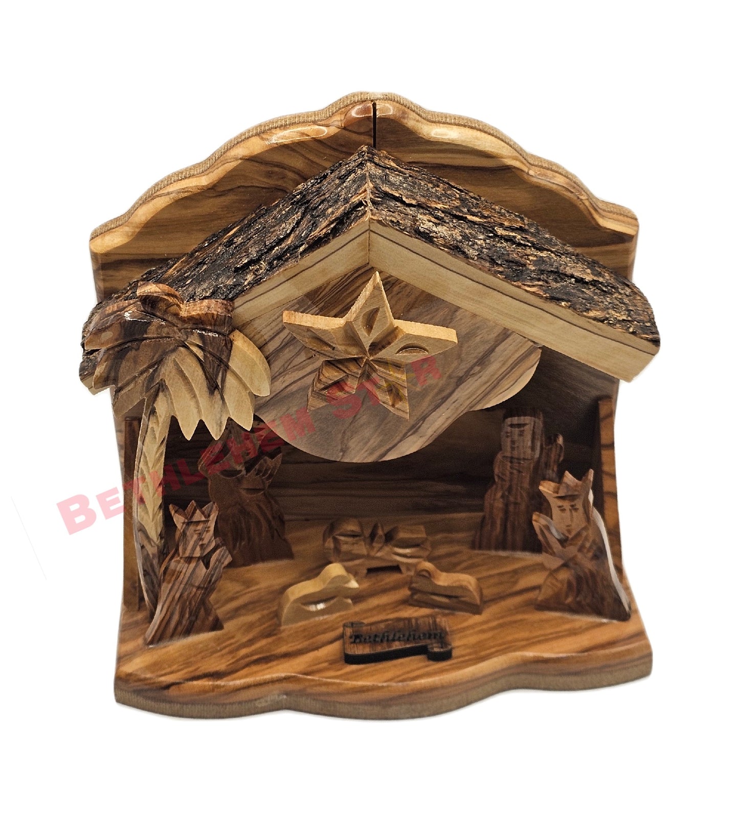 nativity scene made by hand