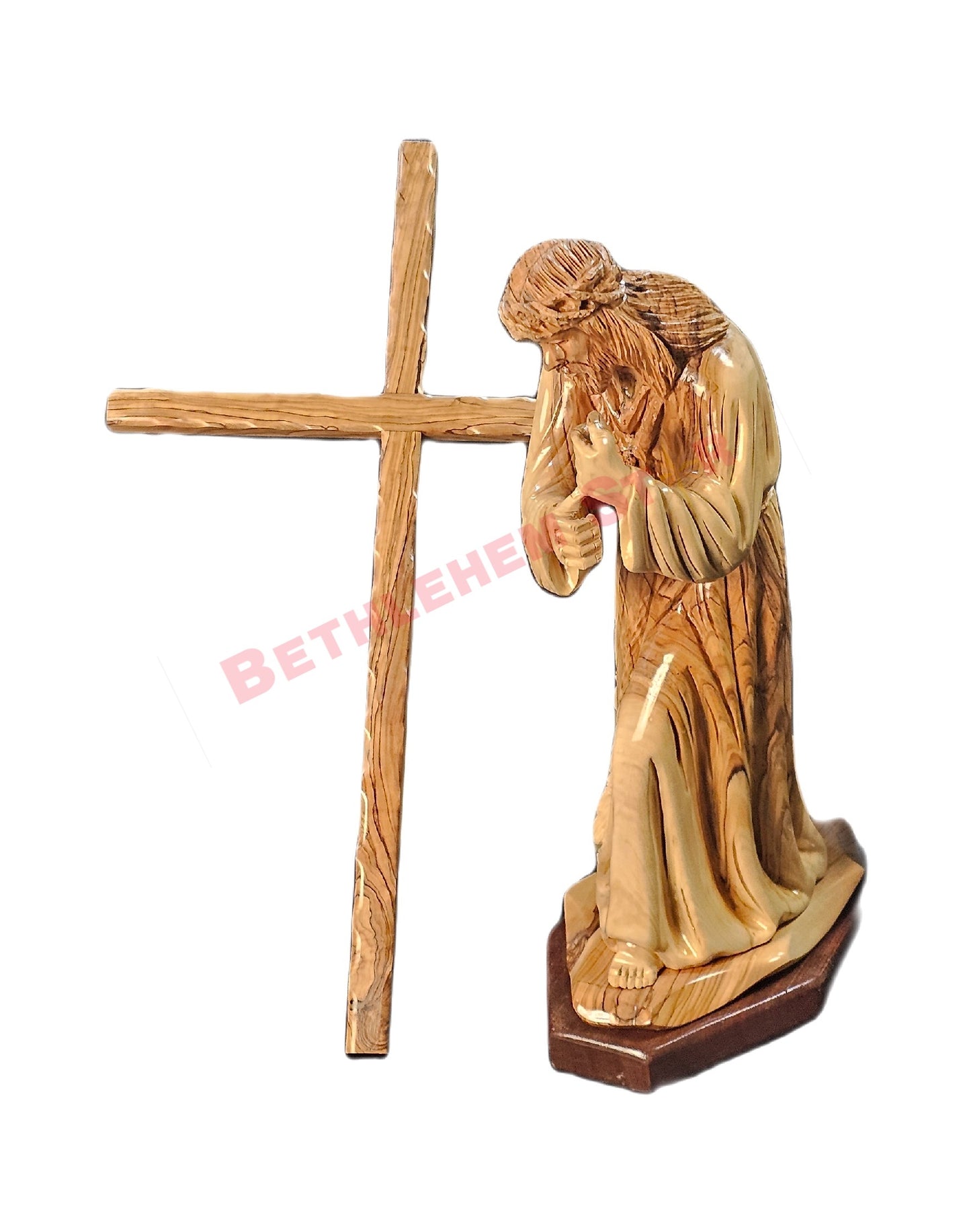 Jesus Christ Carrying The Cross Olive wood Large