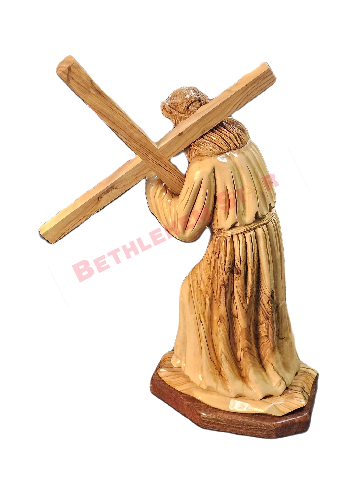 Jesus Christ Carrying The Cross Olive wood Large