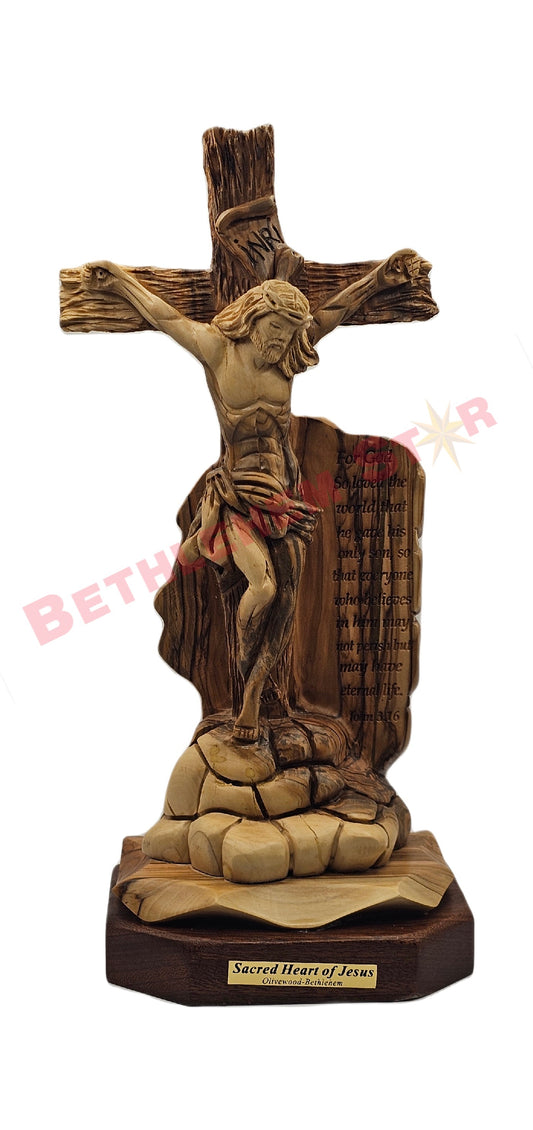 Sacrifice of Christ Statue hand carved from Olive wood