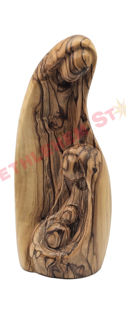 Faceless Holy Family olive wood Medium