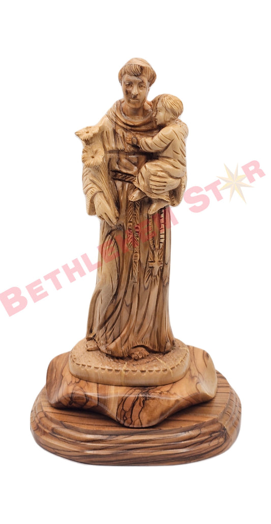 St.Anthony olive wood medium