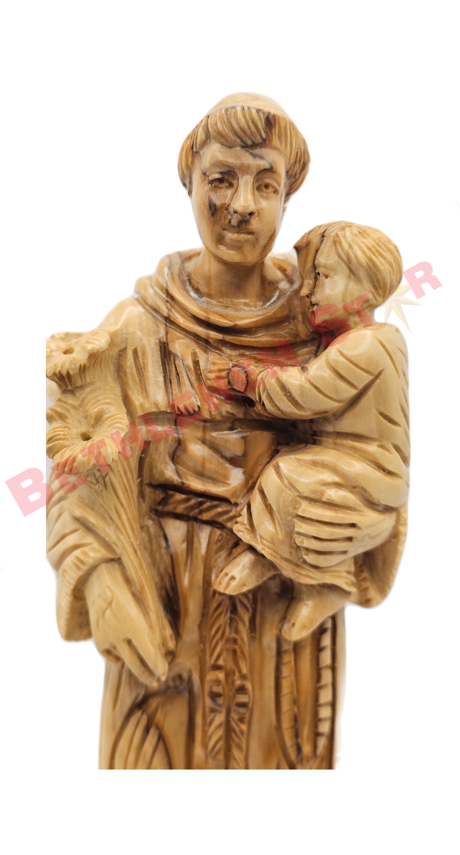 St.Anthony olive wood medium