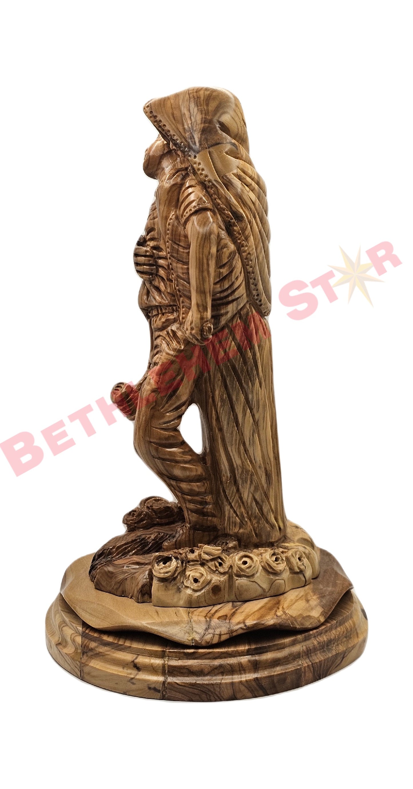 Hand Carved Olive Wood Forgiveness Statue