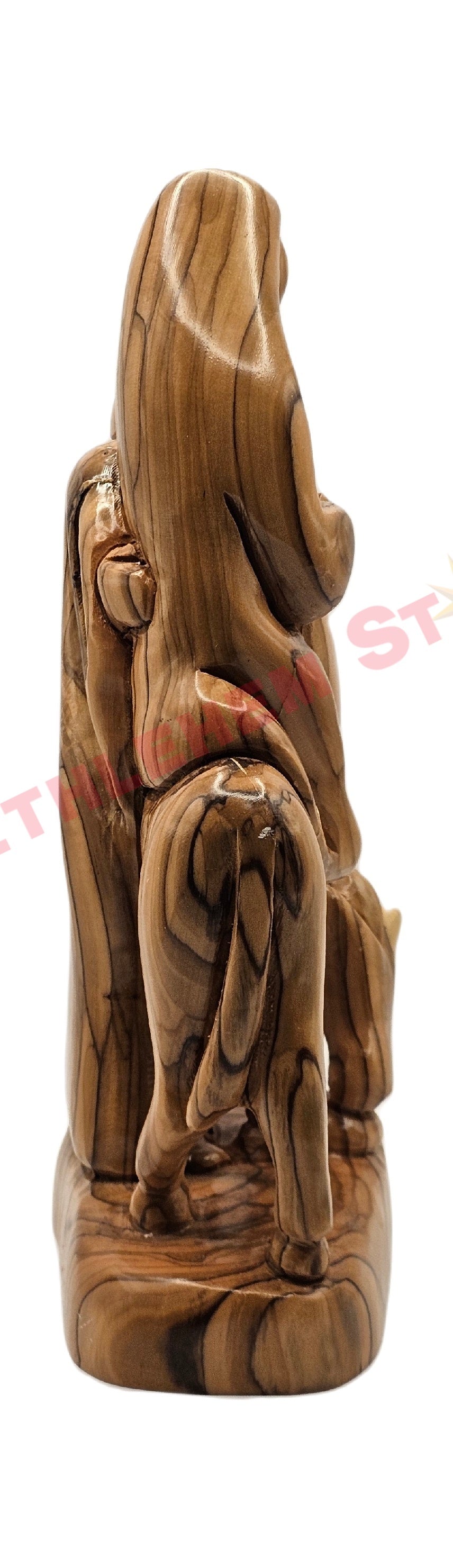 Olive wood Faceless Flight To Egypt Large